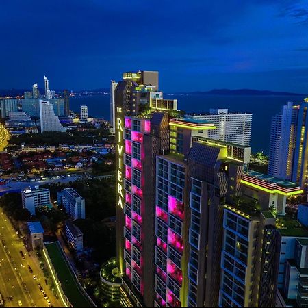 芭提雅高层海景奢华公寓the Riviera Jomtien生香家直达海滩2704 Bagian luar foto