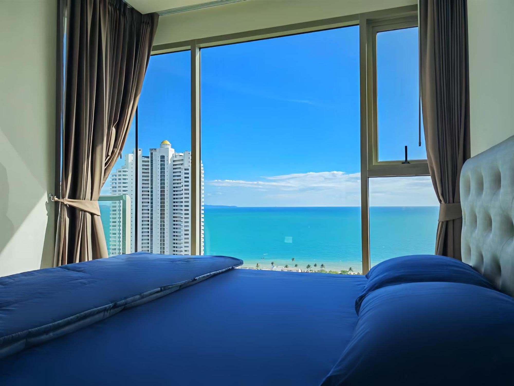 芭提雅高层海景奢华公寓the Riviera Jomtien生香家直达海滩2704 Bagian luar foto